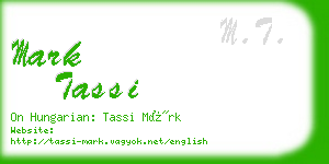 mark tassi business card